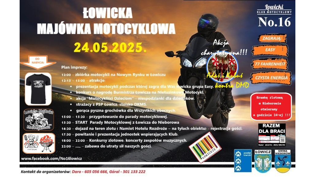 Łowiecka Majówka motocyklowa 2025 Łowicz