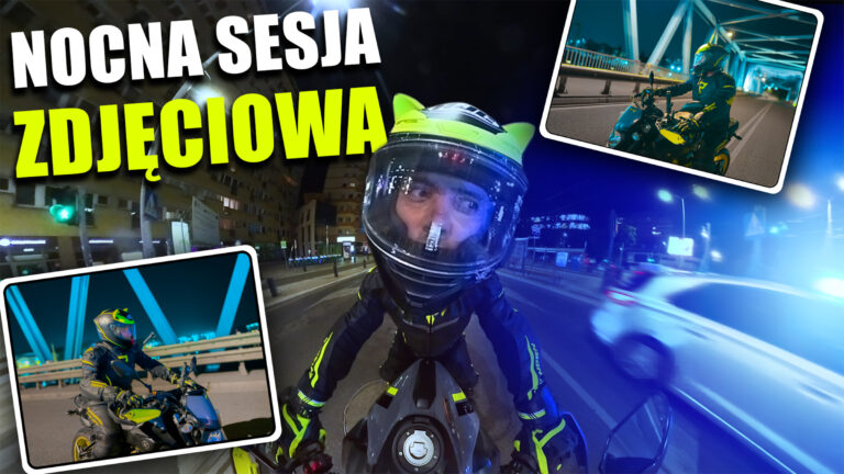 nocna sesja zdjęciowa moto vlog