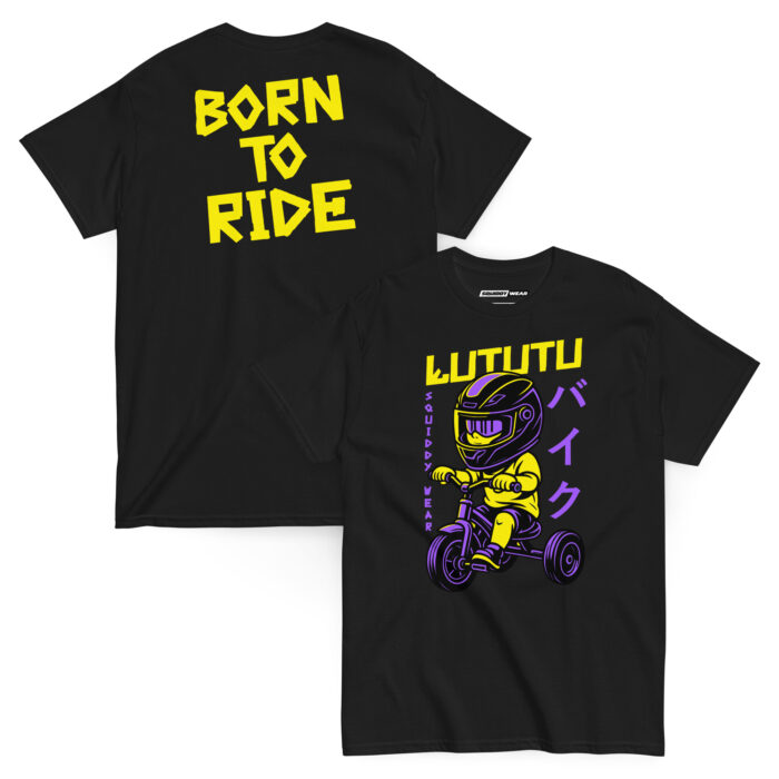 Koszulka Łututu Born To Ride – 100% bawełna, różne kolory, unisex