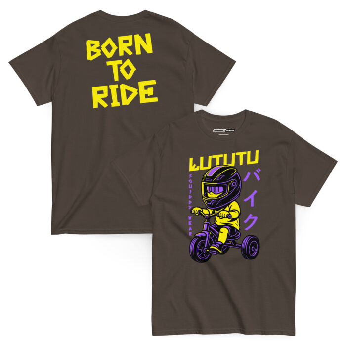 Koszulka Łututu Born To Ride – 100% bawełna, różne kolory, unisex - obrazek 9