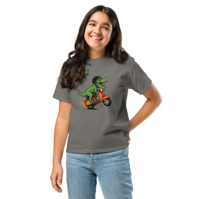 Koszulka dziecięca Szalony Moto T-Rex - 100% bawełna, unisex - obrazek 7