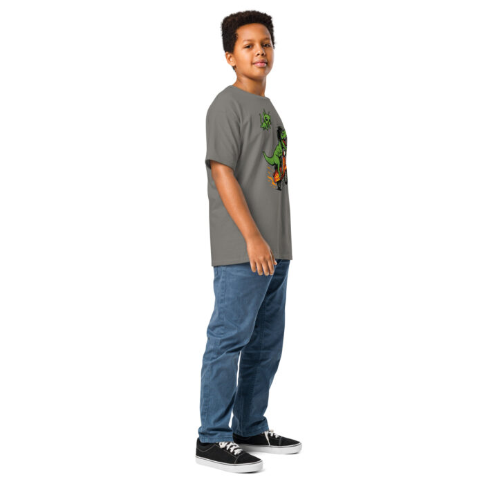 Koszulka dziecięca Szalony Moto T-Rex - 100% bawełna, unisex - obrazek 6