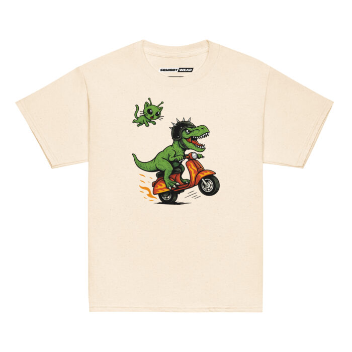 Koszulka dziecięca Szalony Moto T-Rex - 100% bawełna, unisex - obrazek 9