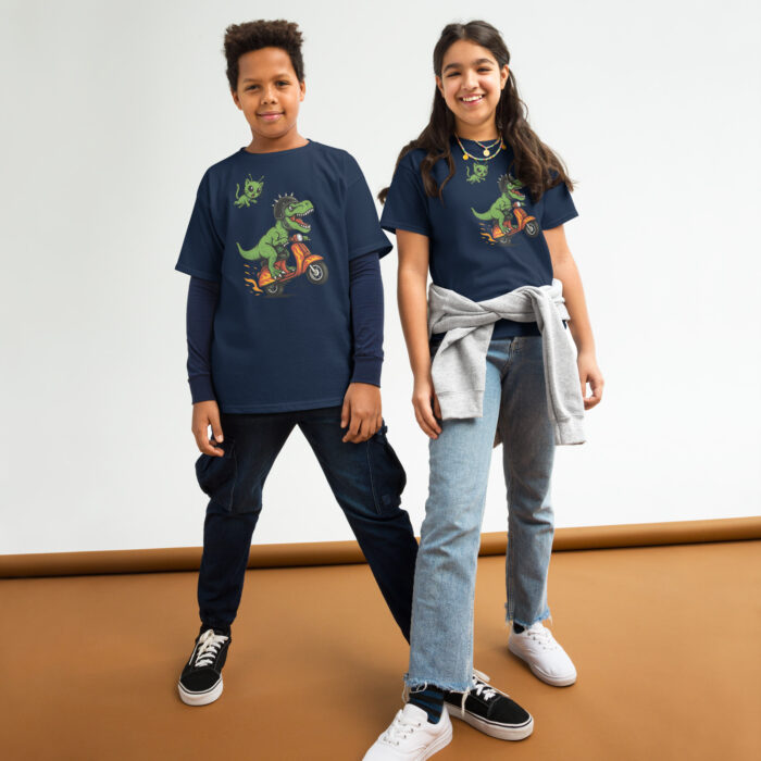 Koszulka dziecięca Szalony Moto T-Rex - 100% bawełna, unisex - obrazek 10