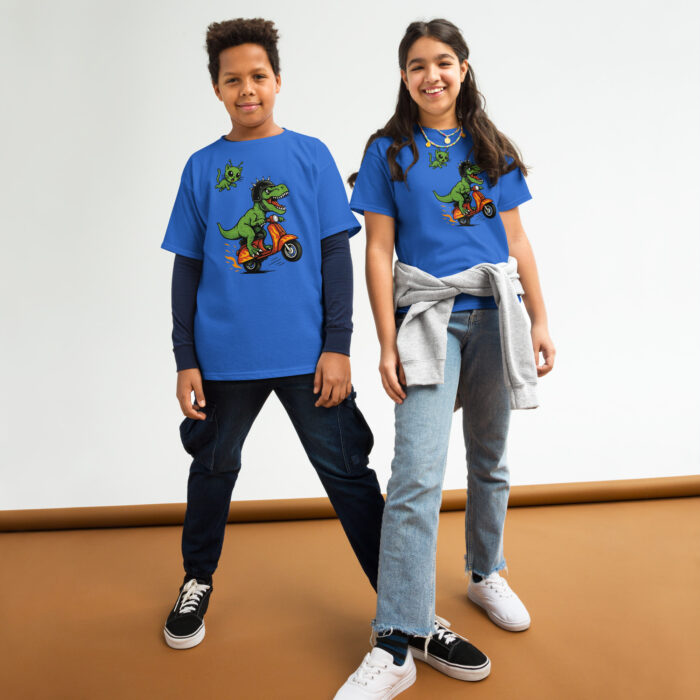 Koszulka dziecięca Szalony Moto T-Rex - 100% bawełna, unisex - obrazek 12