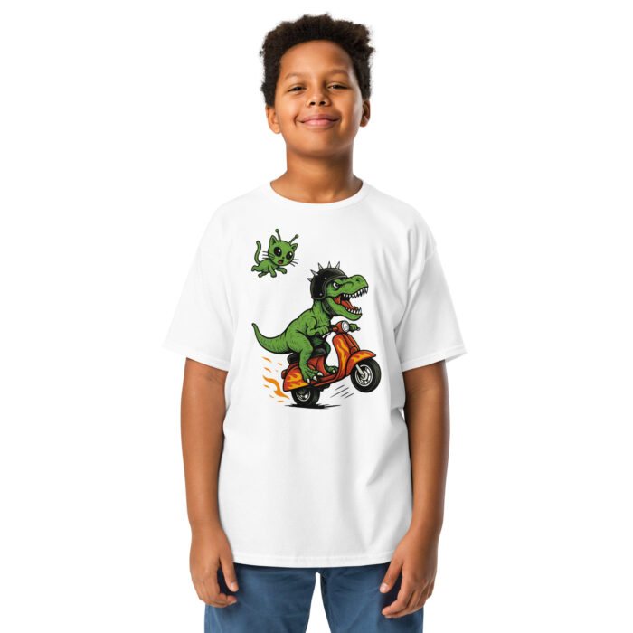 Koszulka dziecięca Szalony Moto T-Rex - 100% bawełna, unisex - obrazek 17