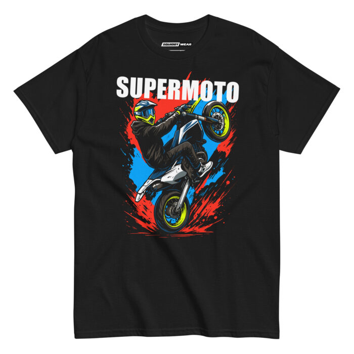 Koszulka motocyklowa SUPERMOTO – 100% bawełna, unisex