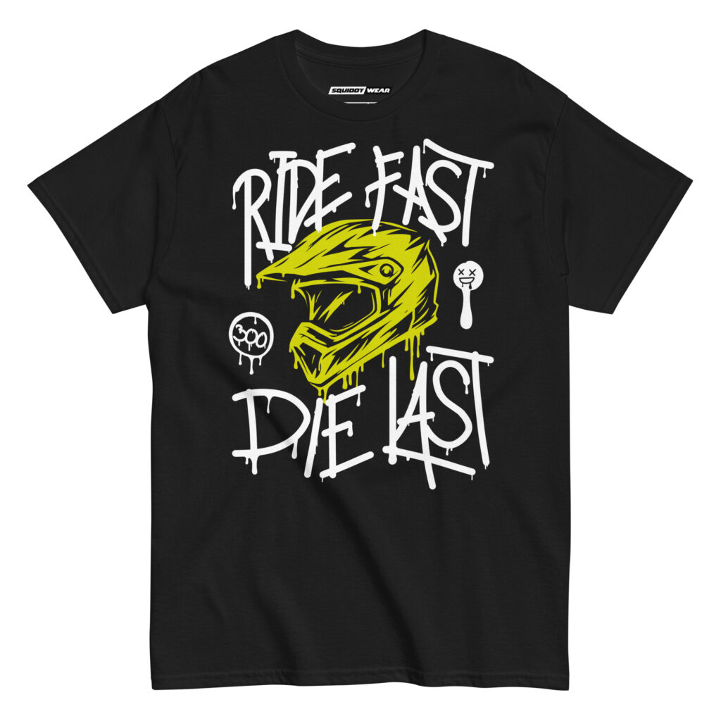 koszulka motocyklowa ride fast die last