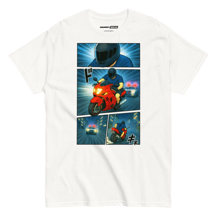 Koszulka motocyklowa Moto Manga – 100% bawełna, unisex
