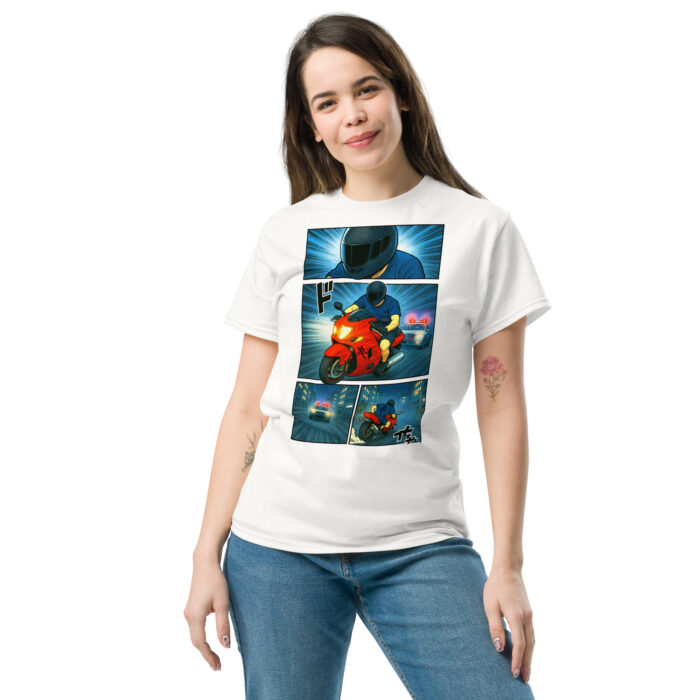 Koszulka motocyklowa Moto Manga – 100% bawełna, unisex - obrazek 3
